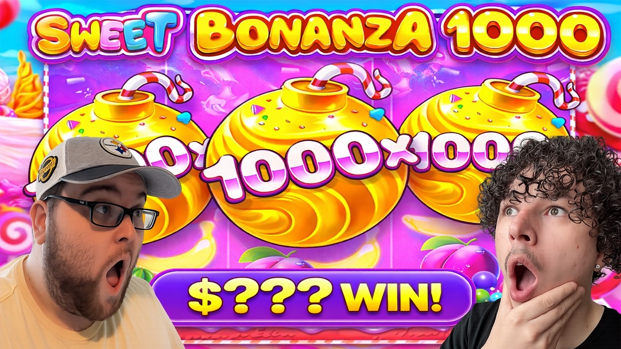 We hit THREE 1000x BOMBS on SWEET BONANZA 1000