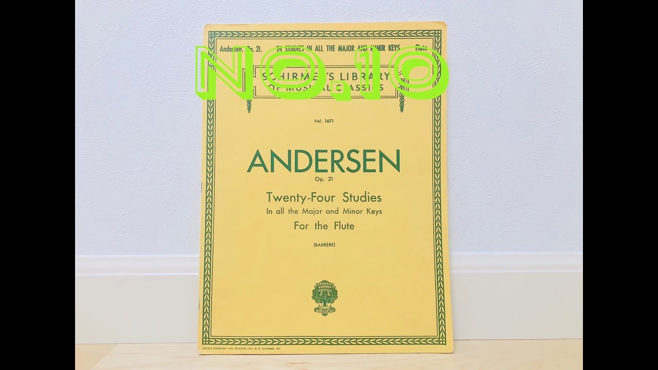 Andersen / 24 STUDIES IN ALL THE DUR&MOLL KEYS Op.21 No.10