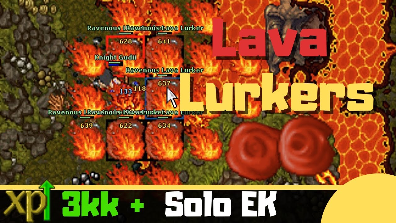 EK 130+ Ravenous Lava Lurkers [Where to Hunt Solo Knight]