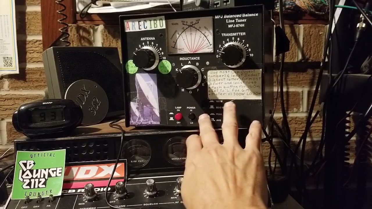 Sirio SY27-4 short test with MFJ-974H  on cb radio