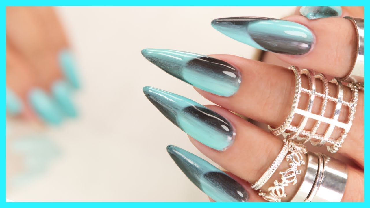 Optical Illusion/Reverse Ombre with Gel Polish