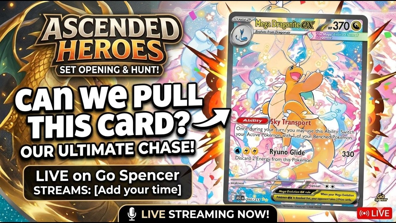 CAN WE PULL THE $600 DRAGONITE?! 😱 Ascended Heroes & Huge Giveaways!