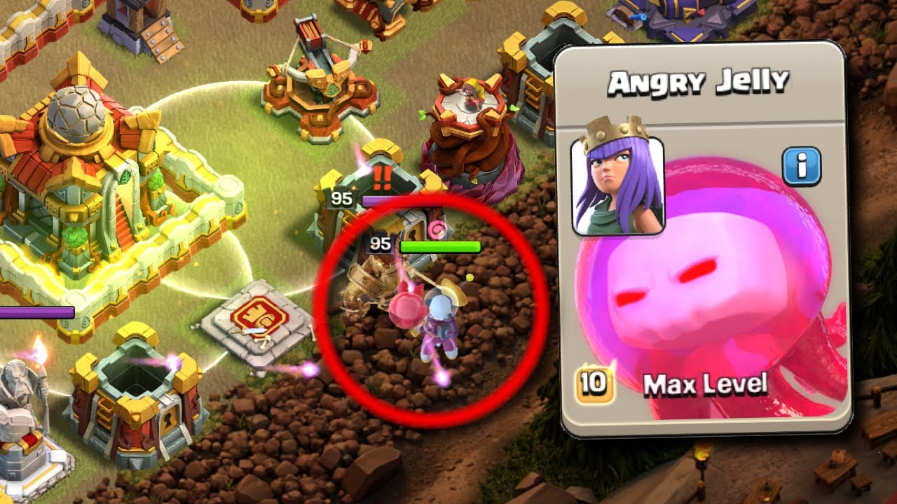 Angry Jelly QUEEN Double JUMP in GRAND FINALS (Clash of Clans)