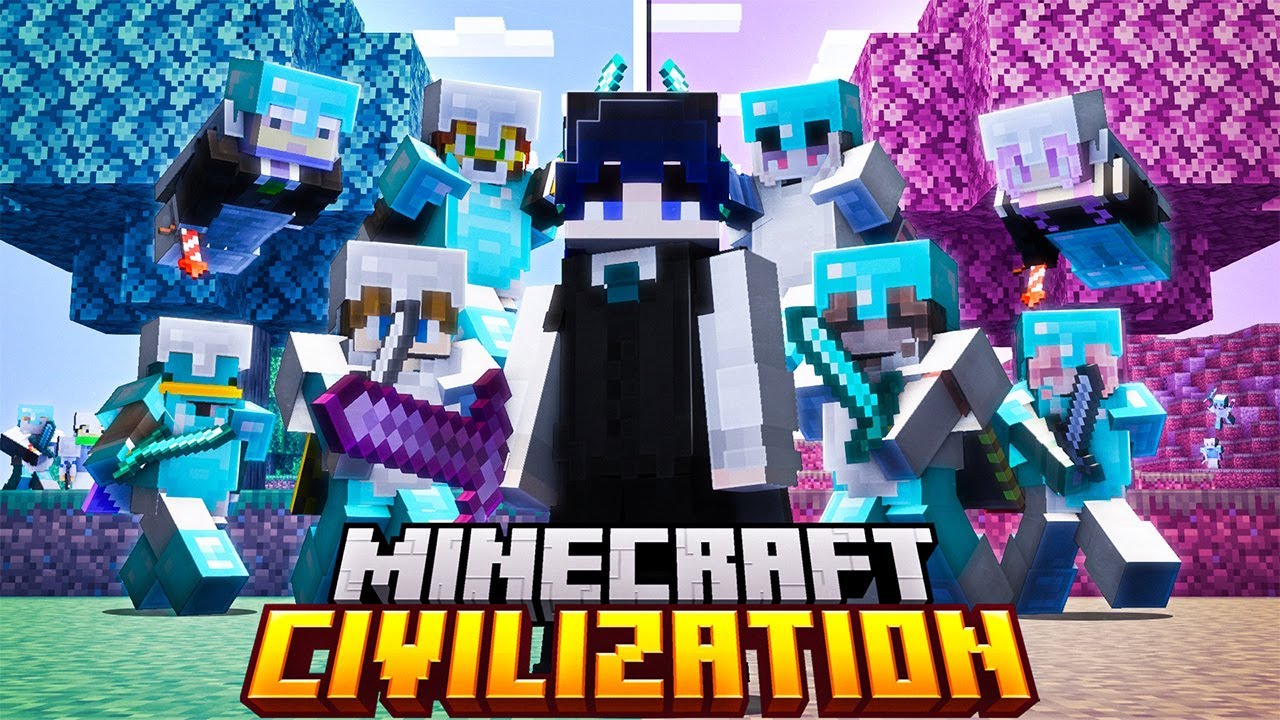1000 Players Simulate Boys vs Girls Civilization in Minecraft (Veterans POV)