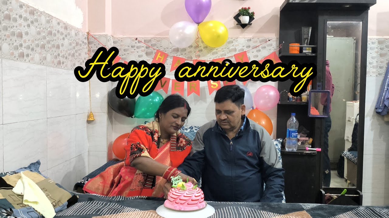 #aaj hamne celebrate ki mummy or papa ki marriage anniversary#🤞😍🥰🥳🎂🎂