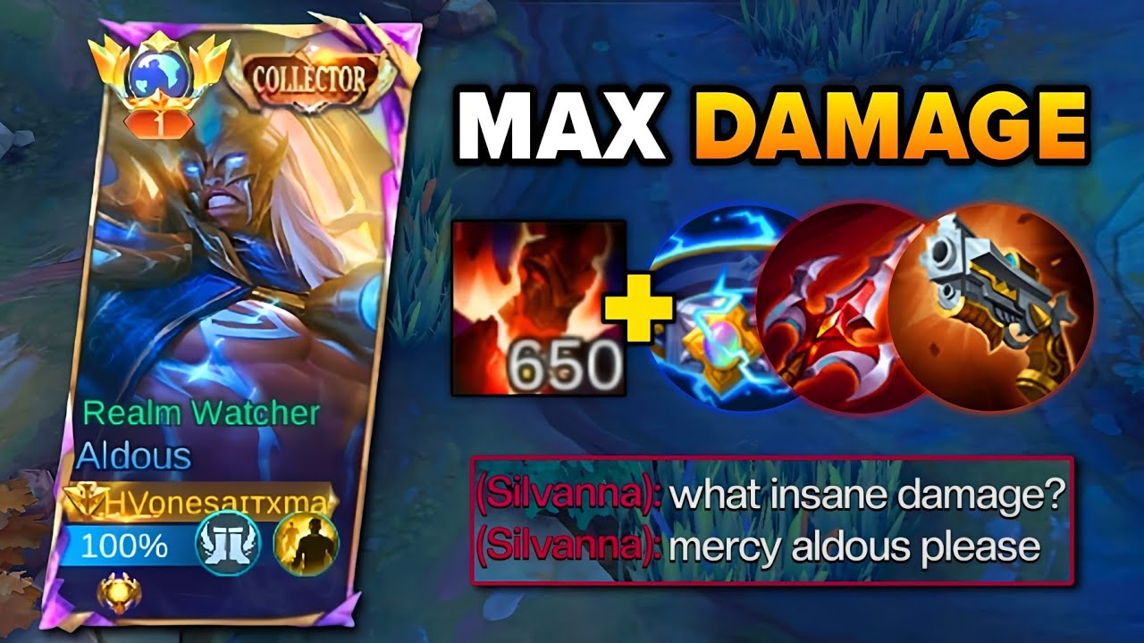 ALDOUS ABUSING THIS 650 STACK MAX DAMAGE BUILD🔥 | BEST BUILD FOR EXP LANE SOLO RANKED!!! - MLBB