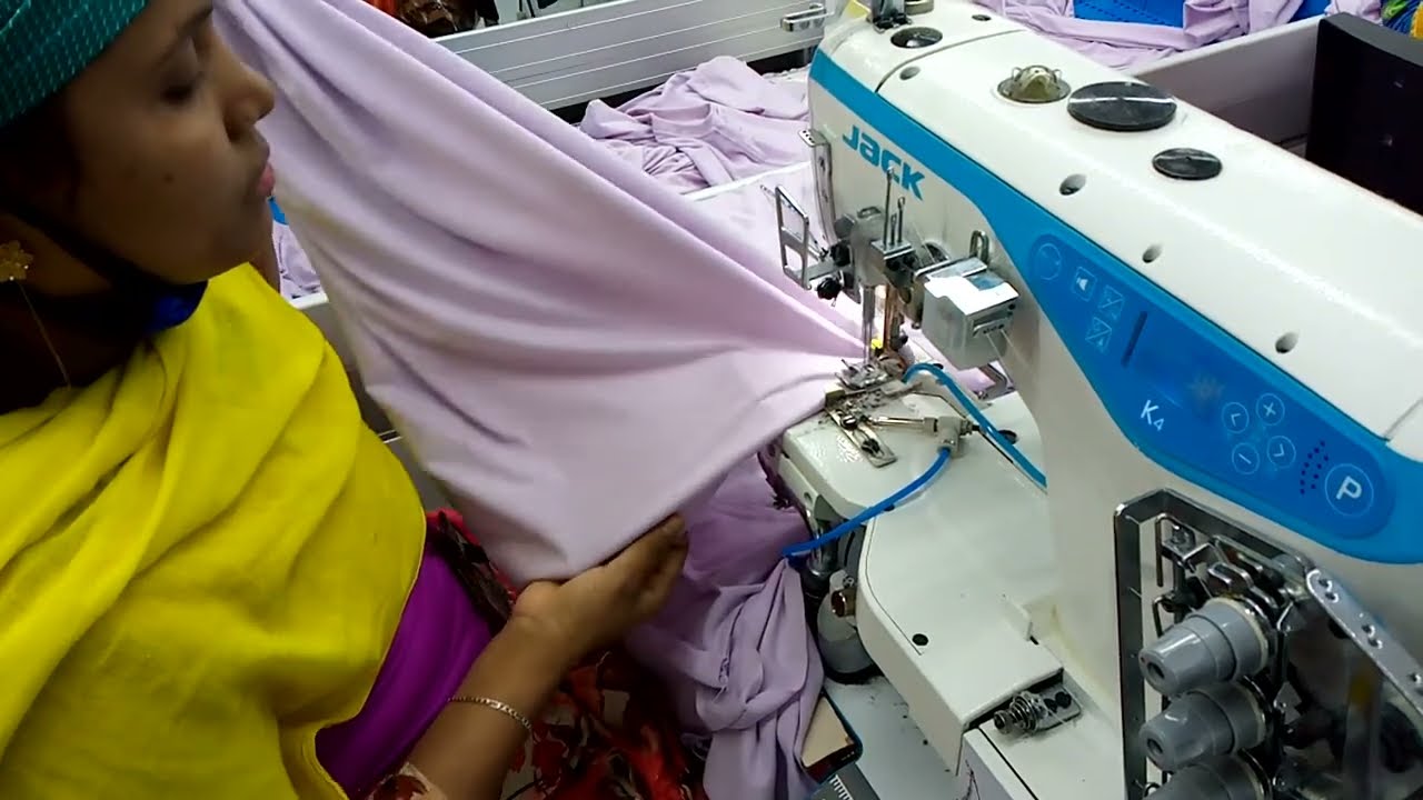 How to Sew  Hemming On Bottom Perfectly Crave Neck T shirt