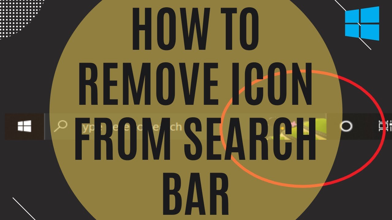 How to Remove Picture in Search Bar on Windows 10