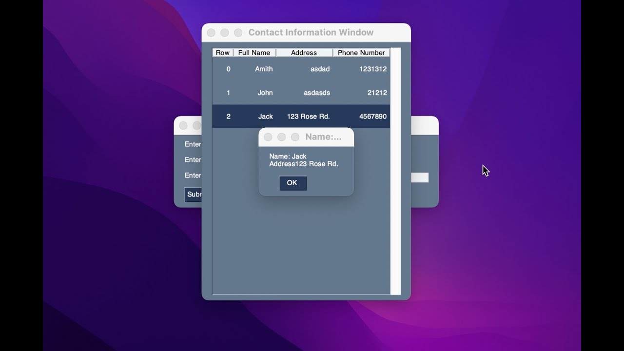 PySimpleGUI - Click and Select Table Rows