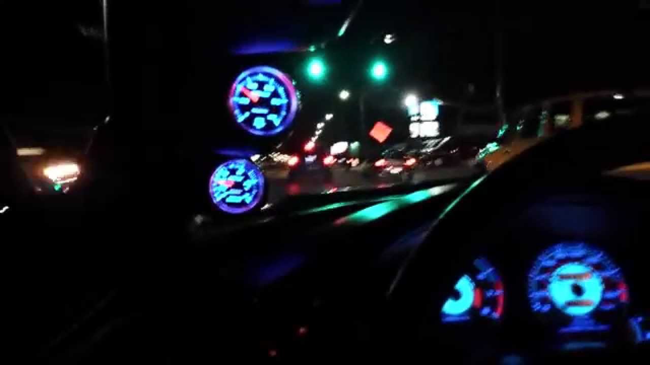 420a turbo, boost gauge view
