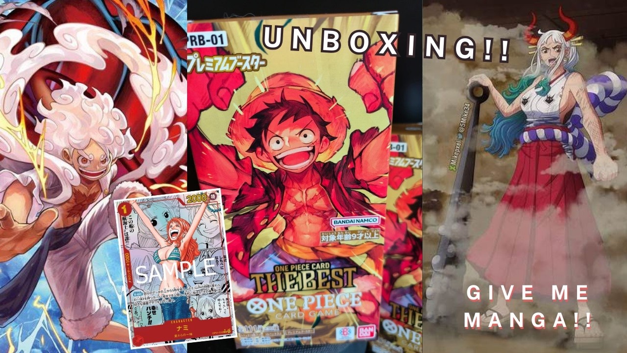 New One Piece Card THE BEST PRB-01 booster box Opening! Time to get Manga card! #onepiece #unboxing