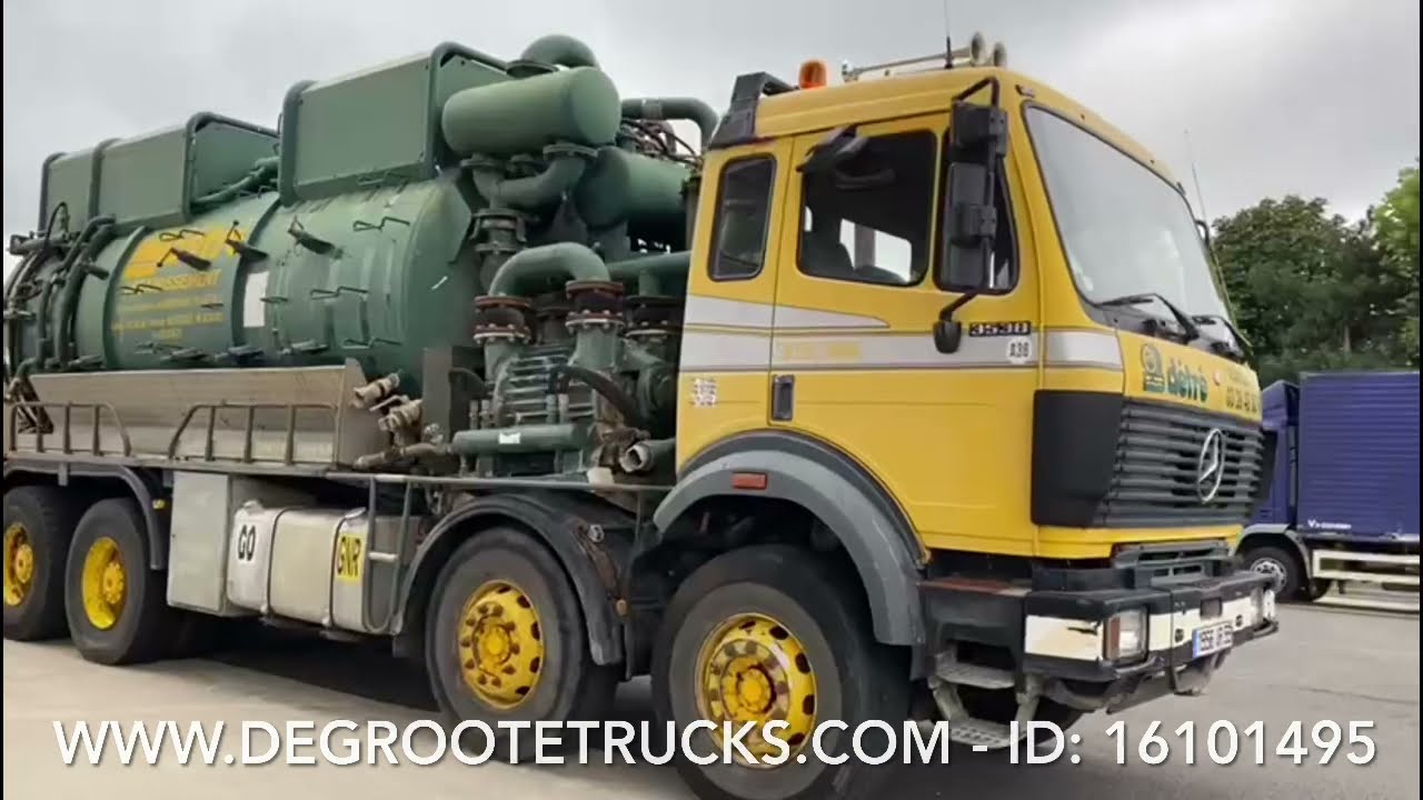 Degroote Trucks: Mercedes-Benz SK 3538 - 8x4 vacuum truck for sale