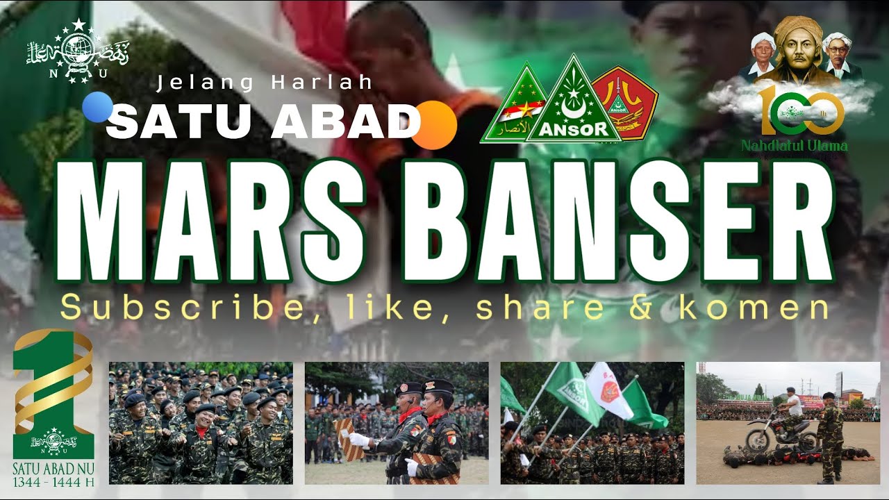 MARS BANSER MERINDING DAN BERENERJIK (Menyongsong 1 Abad Nahdlatul Ulama) by. PCNU Kab. Pandeglang