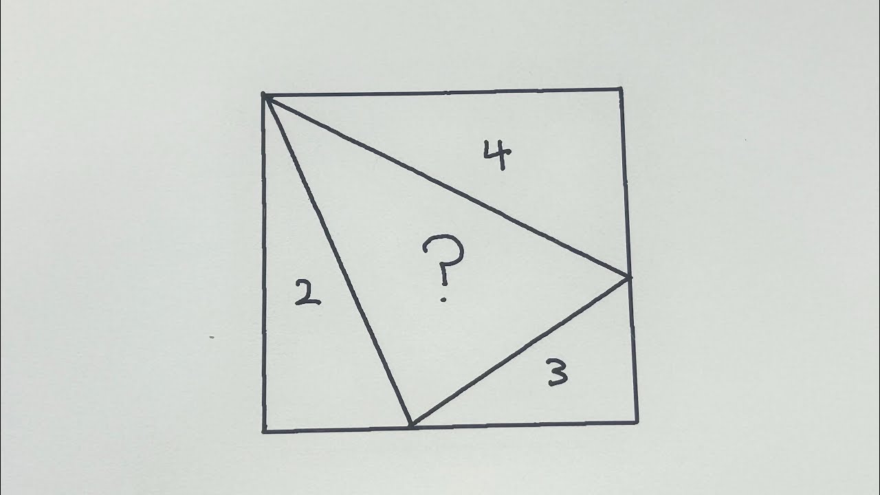 Q565 | Math Olympiad | Geometry | Square | Substitution | Area of Triangle