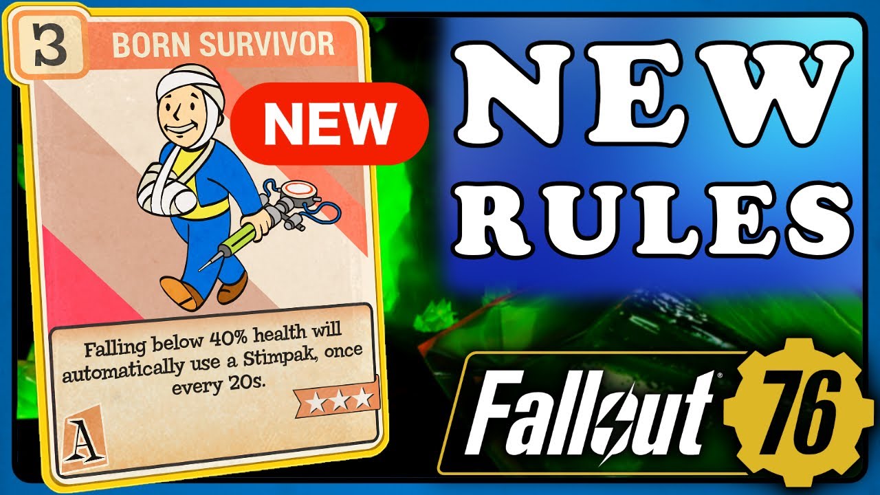 Fallout 76: Born Survivor will Use New Rules for Auto Stim from Next Week - Turtle's Lab