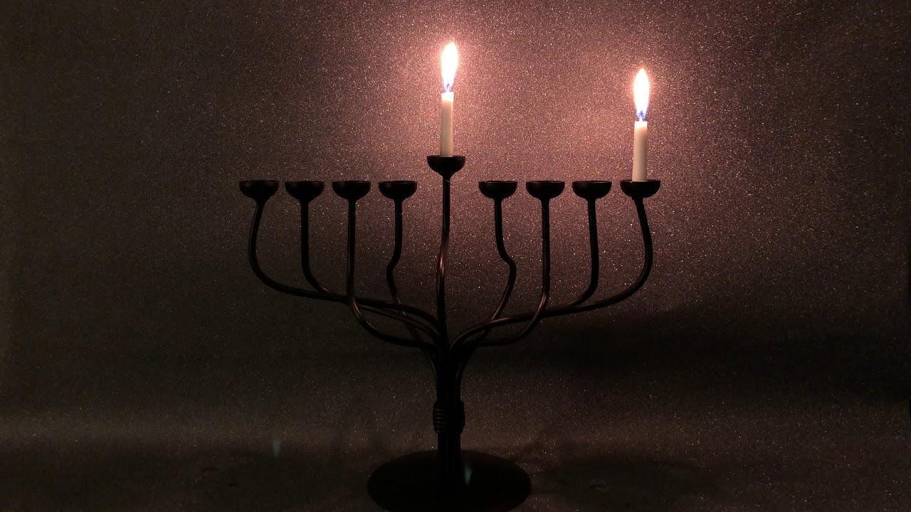 First Night of Hanukkah (candles in a menorah)