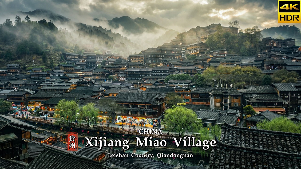 A Hidden World in China's Misty Mountains | Xijiang Miao Village | 4K HDR