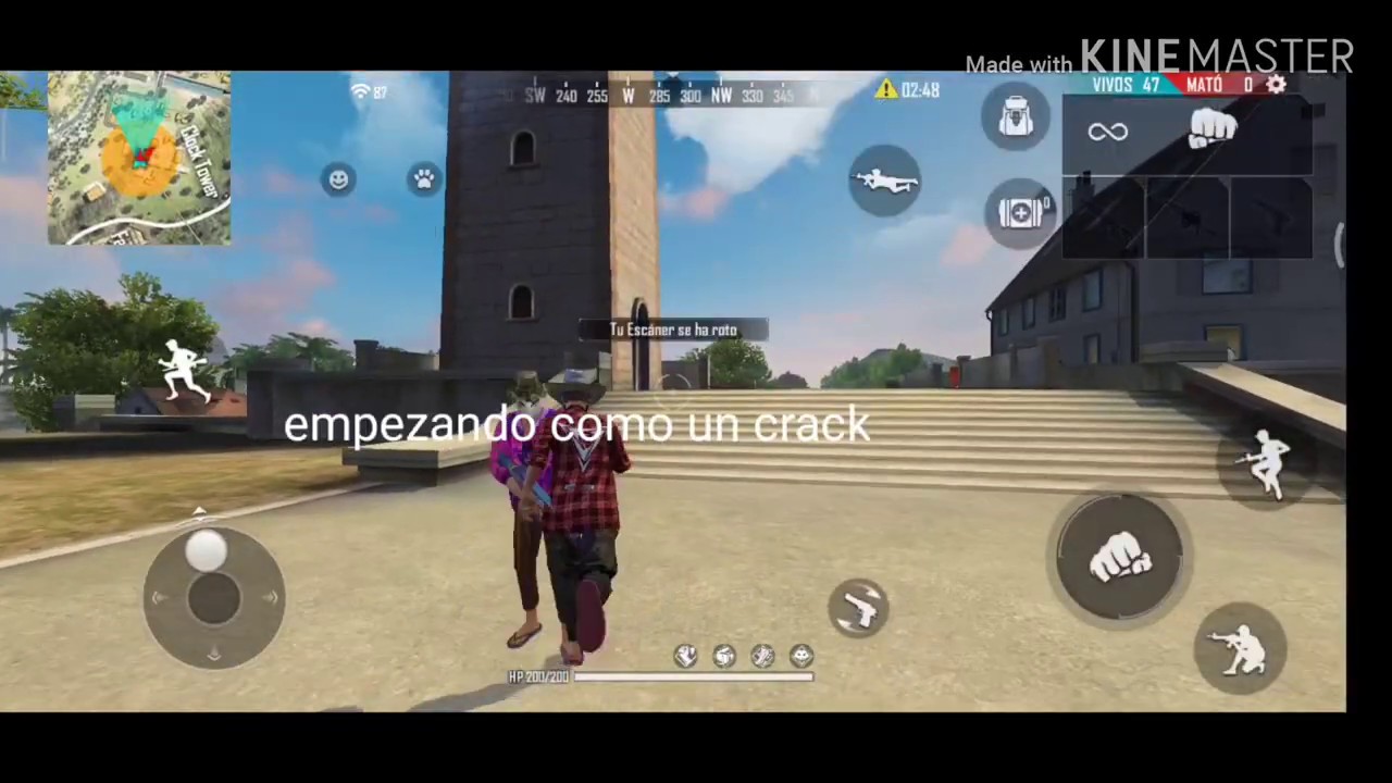 Un manco jugando Free Fire