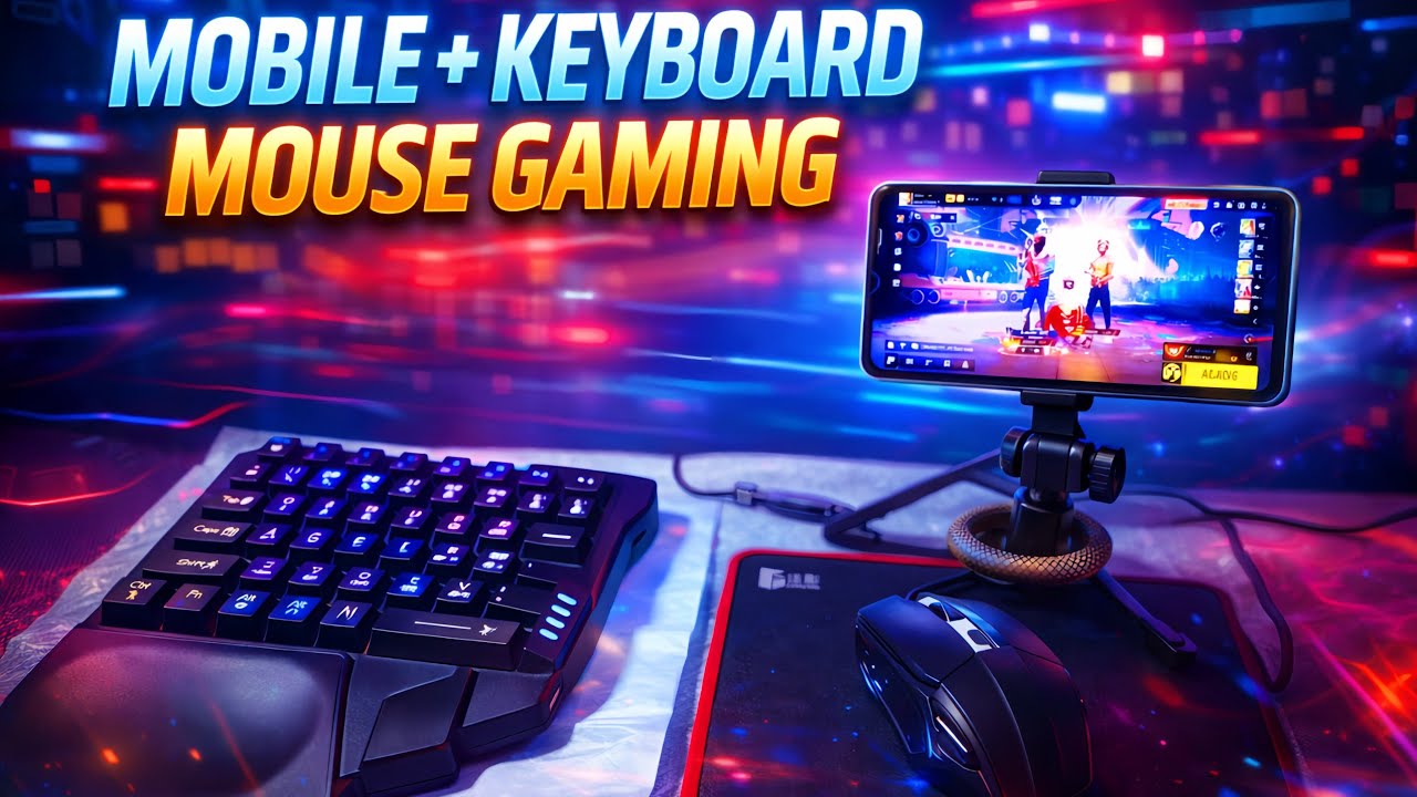 Free Fire Keyboard Mouse 🖱️⌨️ Live Streaming 8 