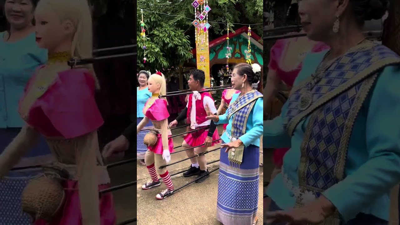 ฟ้อนม่วนกับแม่ หมอลำเพ็ญศรี น้องแพรวน้องพราว #ชัยหุ่นเต้น
