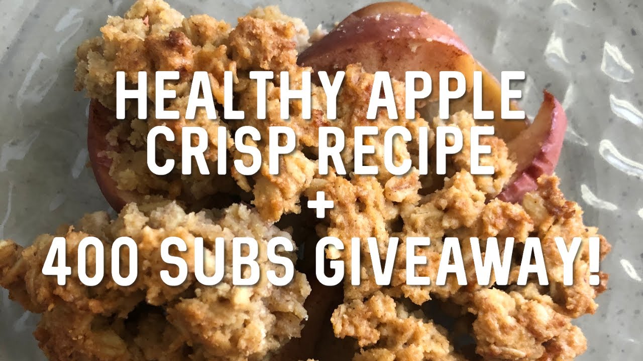 Healthy Apple Crisp and MY FAVE PROTEIN POWDER GIVEAWAY