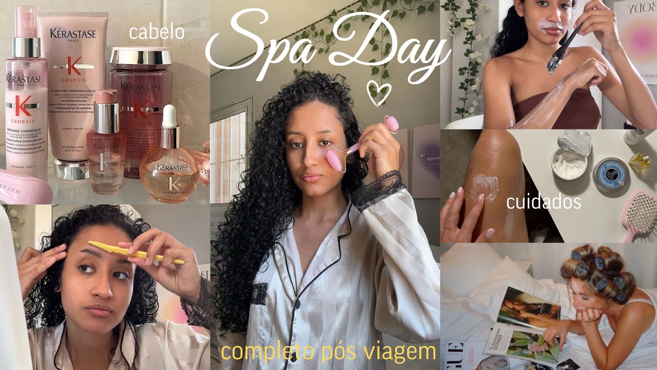 Spa Day completo PÓS VIAGEM: autocuidado em casa🧖🏻‍♀️cabelo, pele, unhas, depilação⭐️
