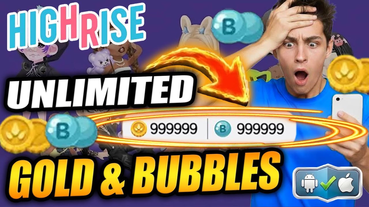 Highrise Hack - Unlimited Free Gold & Bubbles (iPhone & Android)