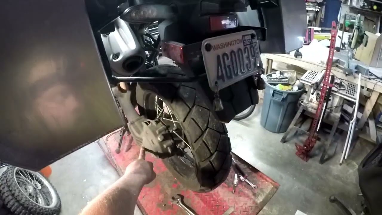 2023 Adv trip prep, Rear wheel removal