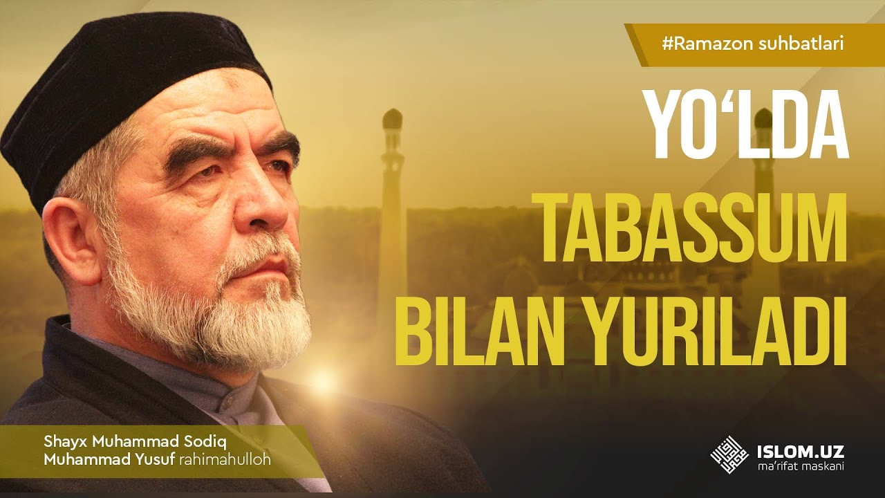 Yo&lsquo;lda tabassum bilan yuriladi