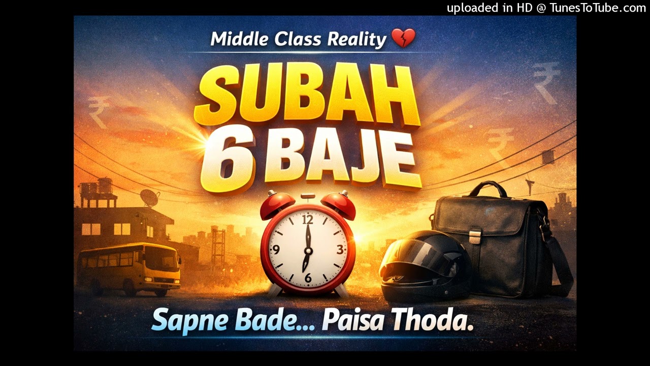 SUBAH 6 BAJE | Indian Middle Class Family Rap Song | Emotional Hindi Rap 2026