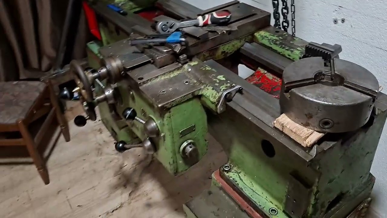 Weisser PZ-165 lathe: Age, spindle flange stuck, spindle assembly...