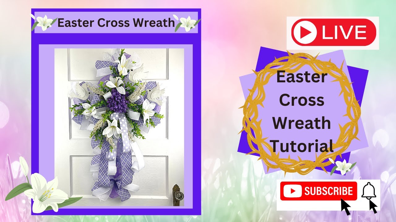 How to Make a Cross Easter Wreath
