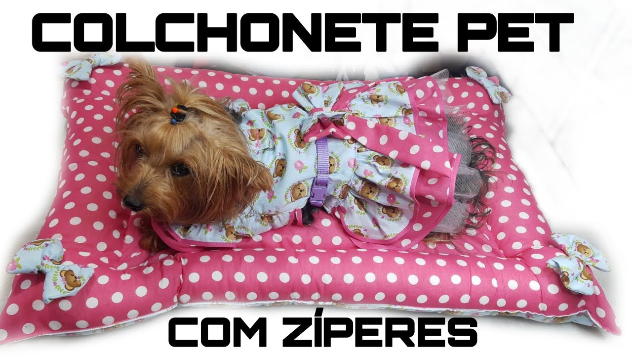 COLCHONETE PET/ COM ZÍPERES/ FÁCIL DE FAZER.