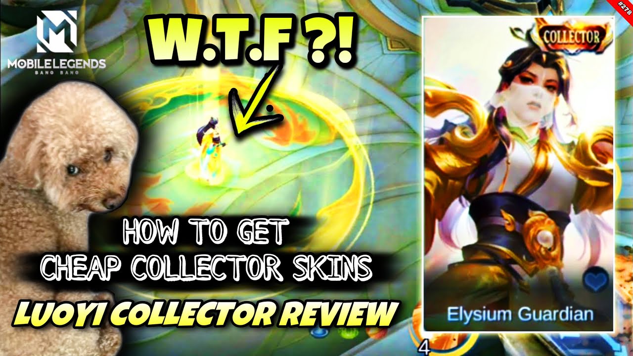HOW TO GET CHEAP COLLECTOR SKINS? | LUOYI NEW COLLECTOR SKIN REVIEW | LUOYI ELYSIUM GUARDIAN | MLBB