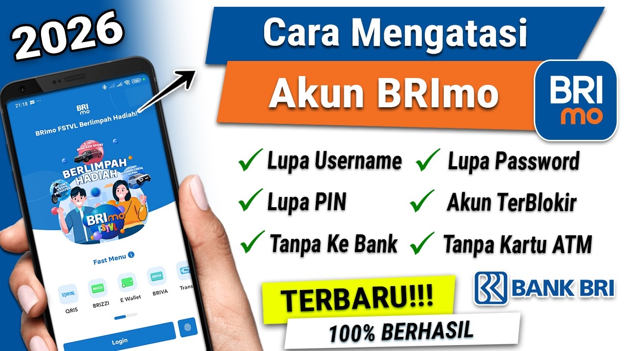 ✅ Cara Mengatasi Lupa Username, Lupa Password & Lupa PIN Akun BRImo Terbaru 100% BERHASIL!!!