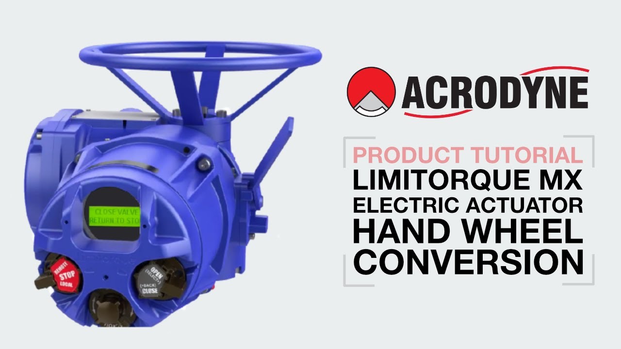 Limitorque MX10 Electric Actuator Hand Wheel Conversion
