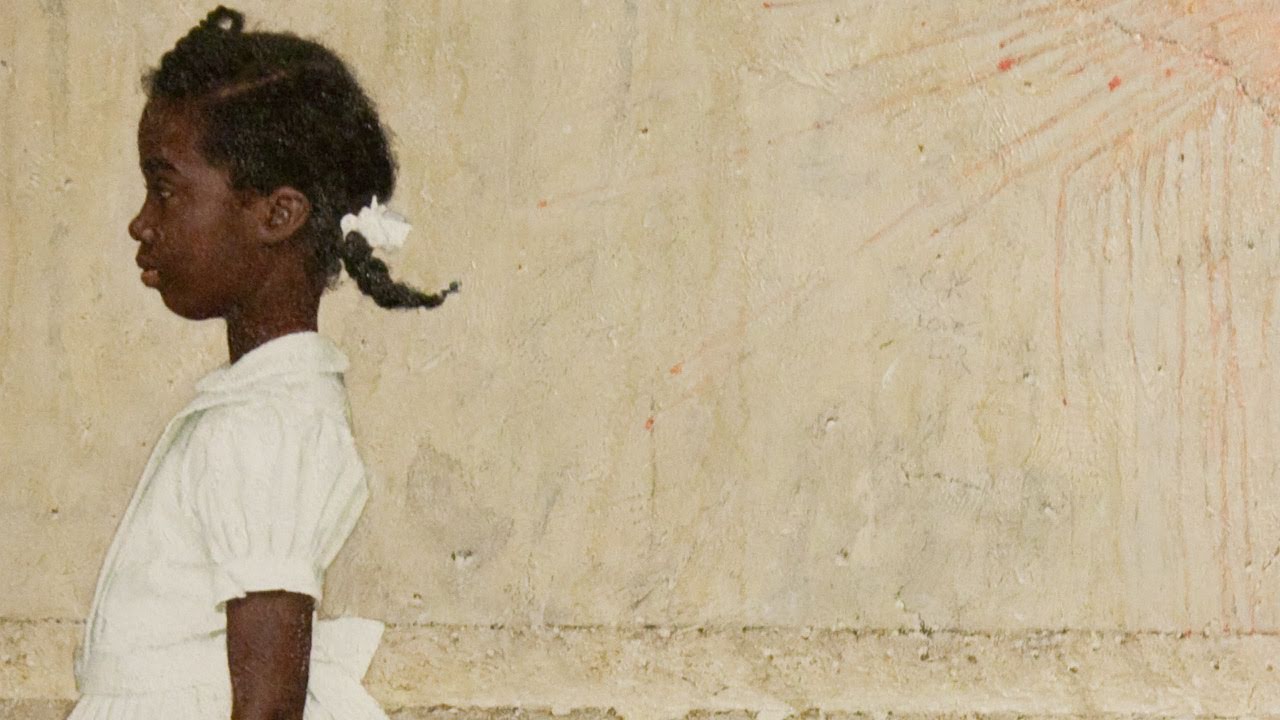 Ruby Bridges visits with the President and her portrait