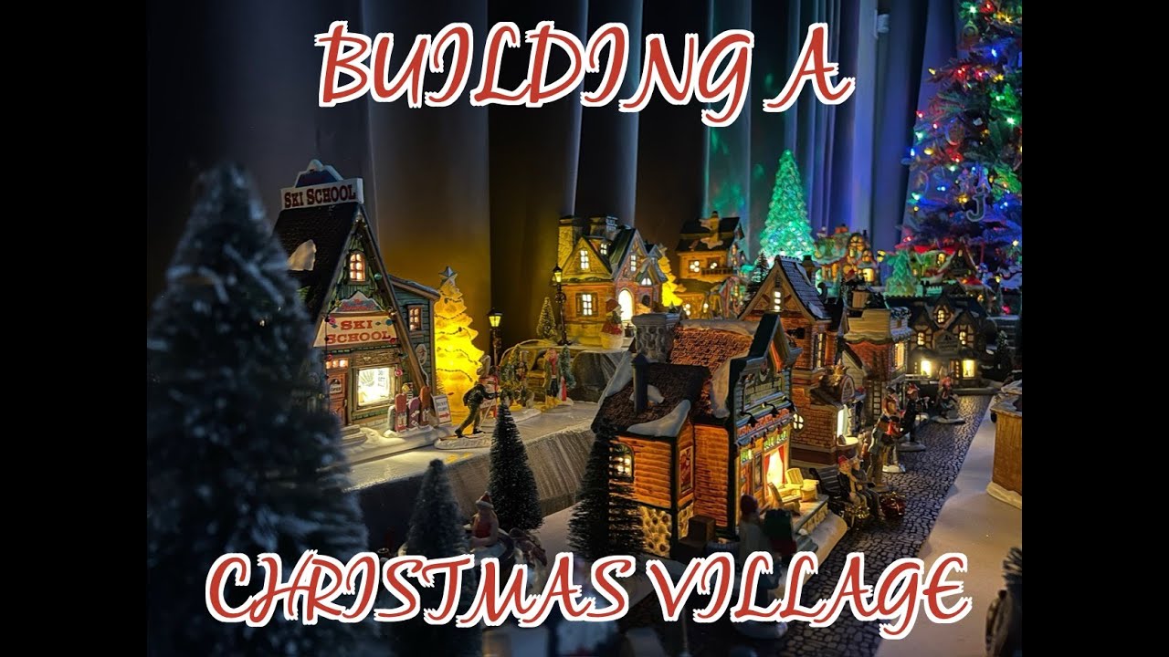 Building a christmas village with XPS foam.