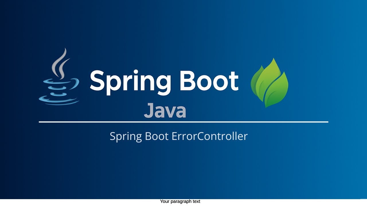 🚀 Master Spring Boot ErrorController for advanced error handling in your applications!