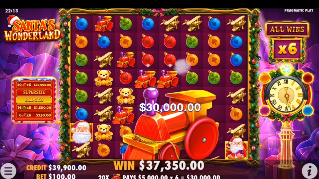 SANTA'S WONDERLAND!! HUGE SUPER SIZE!! MEGA BIG WIN!!PRAGMATIC PLAY!!😱😱 @SLOTKINGDOM