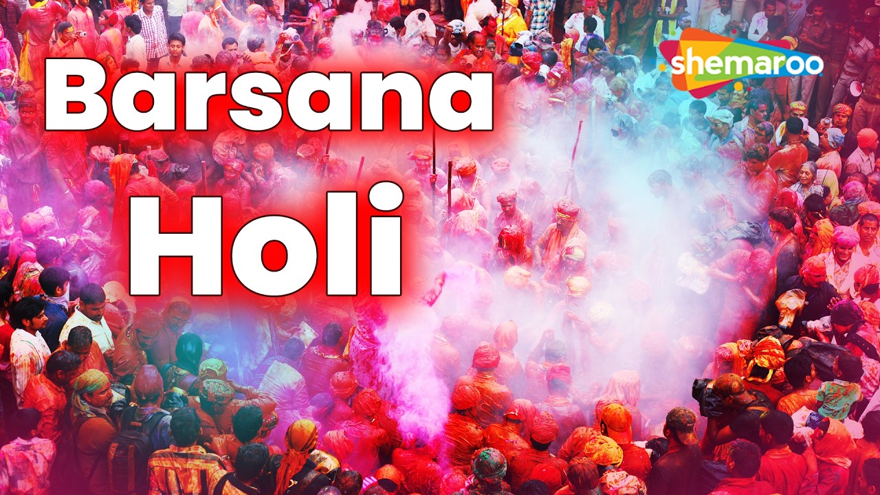 Barsana Holi 2026 | Lathmar Holi Drone & Ground Footage | Shemaroo Bhakti Dham