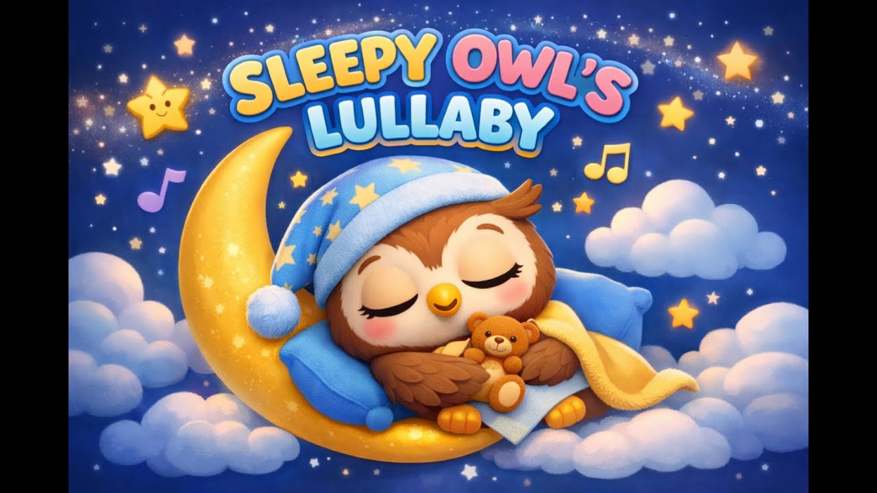 Sleepy Owl’s Lullaby 🦉 | Calming Bedtime Song for Kids | Lullaby | Giggle & Sing