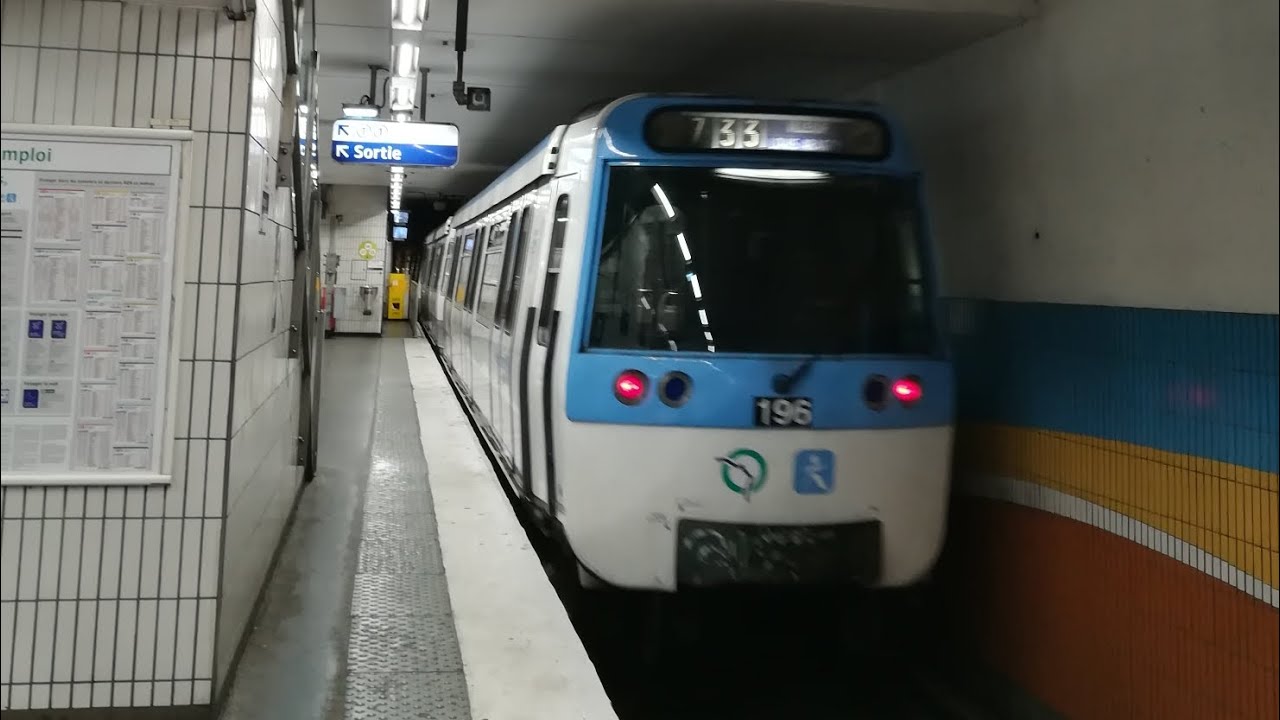 Ligne 7 : trajet en MF77 IDFM entre La Courneuve 8 Mai 1945 et Villejuif L. Aragon