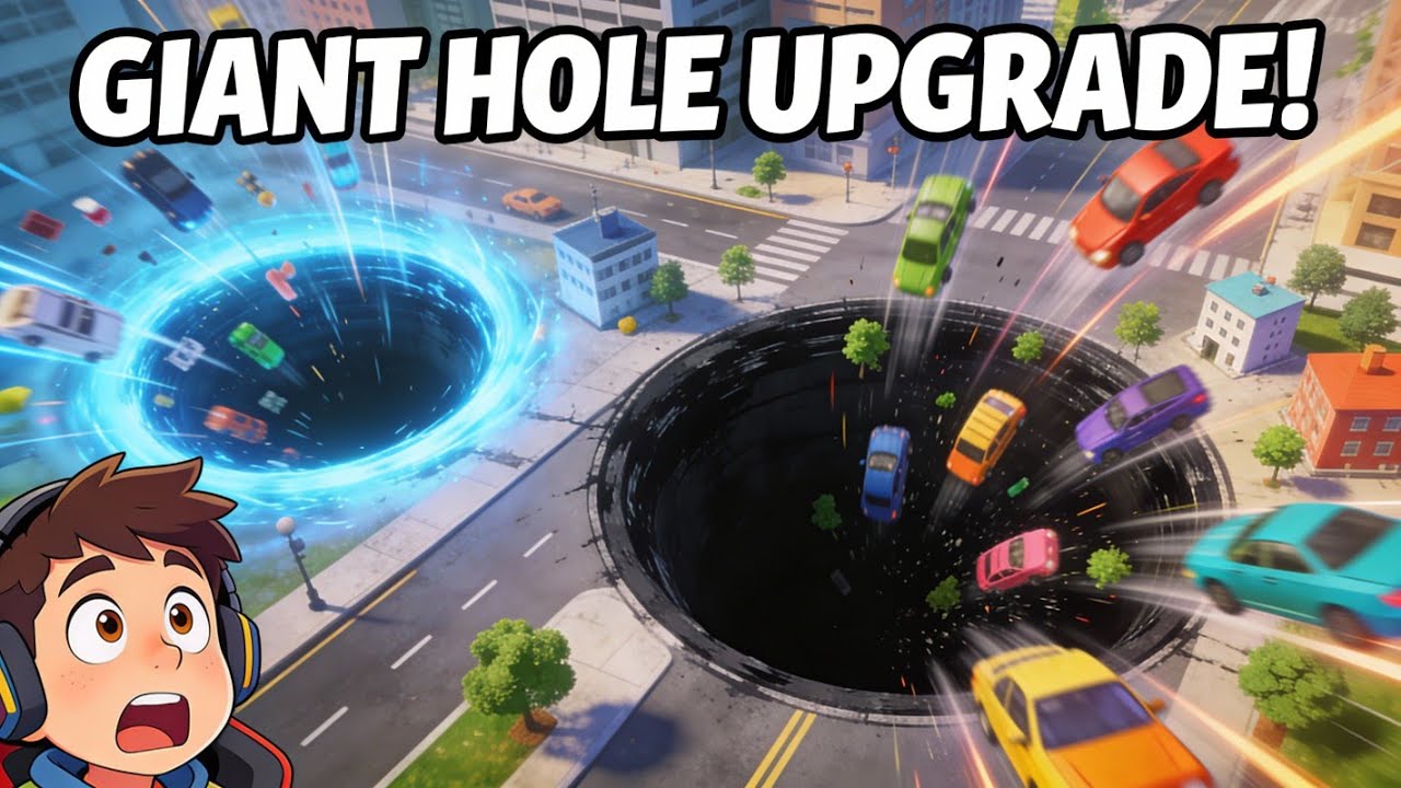 Hole.io Satisfying Gameplay | Noob to Pro Run #gameplay #gaming#games #usa