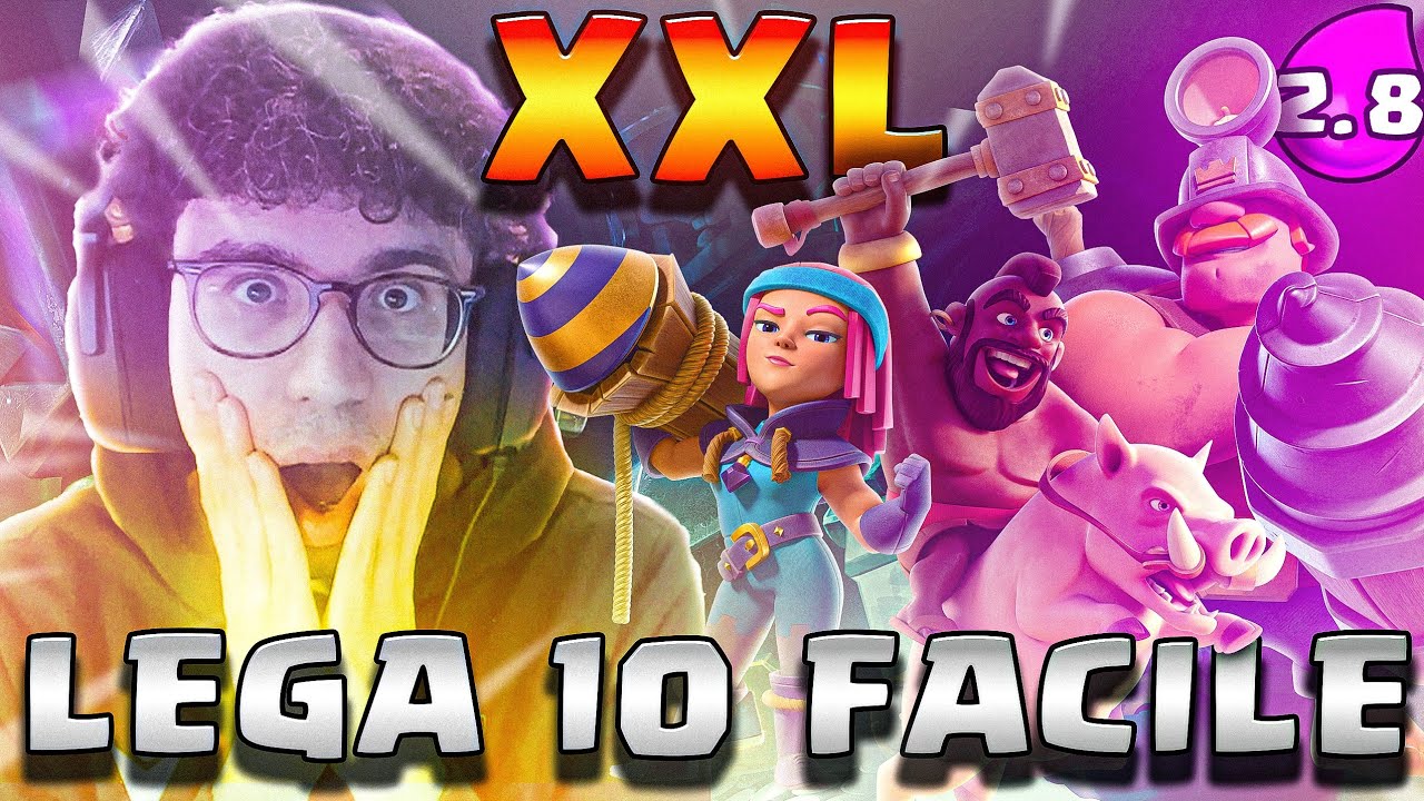 LEGA 10 FACILE XXL CON DOMATORE CYCLE 2.8! - CLASH ROYALE ITA