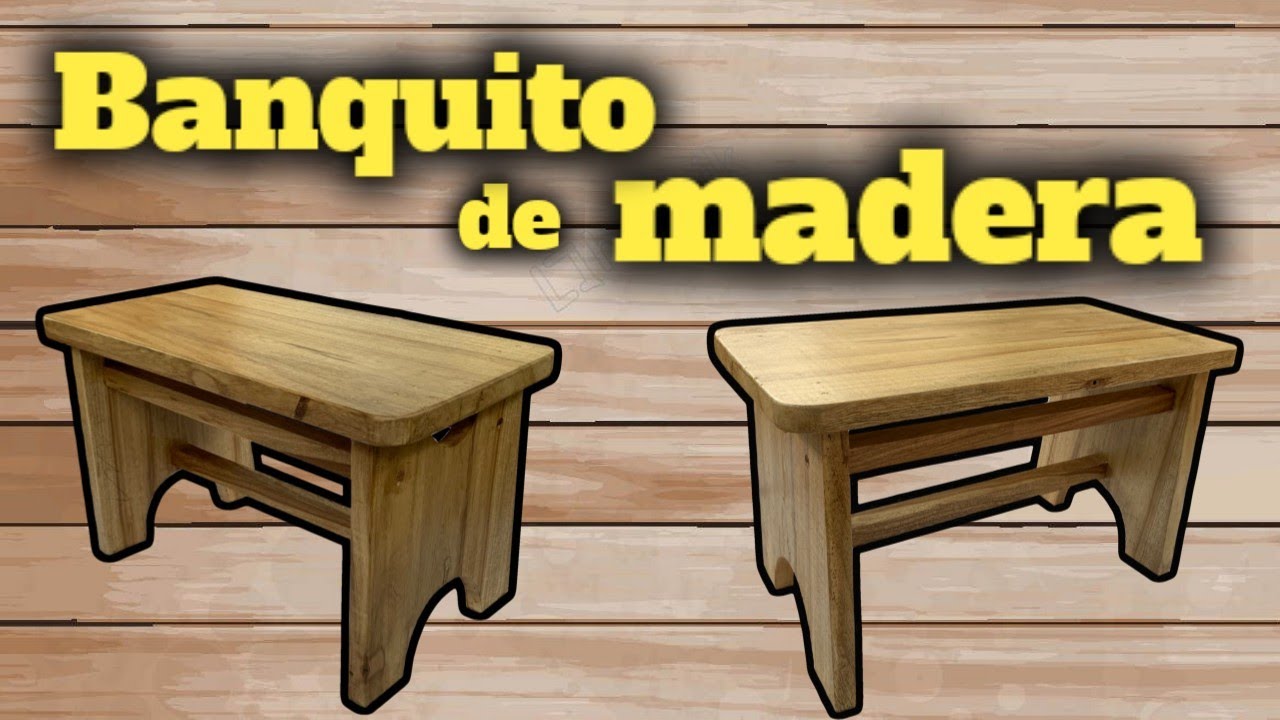 Cómo hacer un banco de madera sin tornillos / Wooden bench without screws
