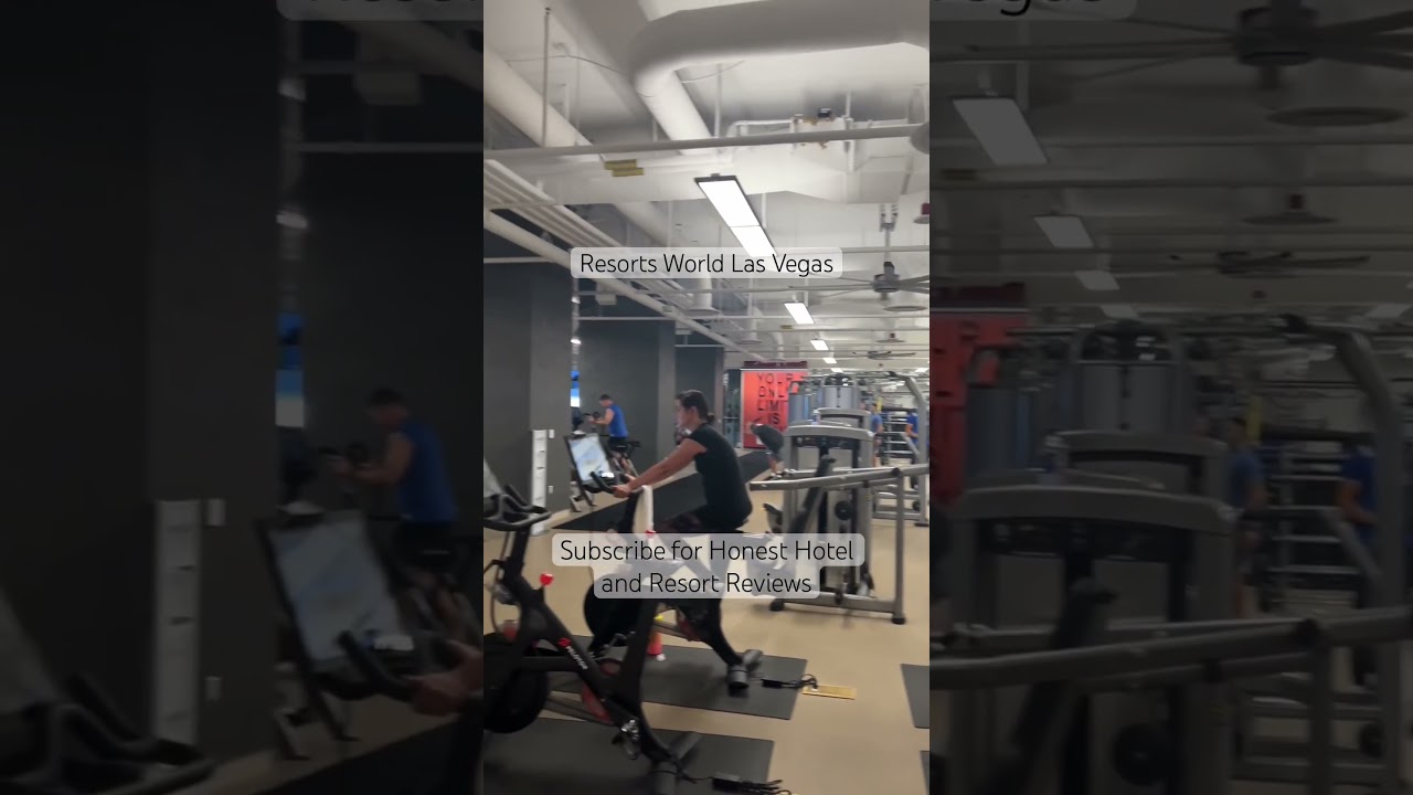 Most INSANE Hotel Fitness Center I&rsquo;ve ever seen #lasvegas #travel