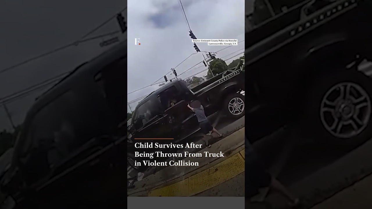 Child Survives After Being Thrown From Truck in Violent Collision | Firstpost News | N18G