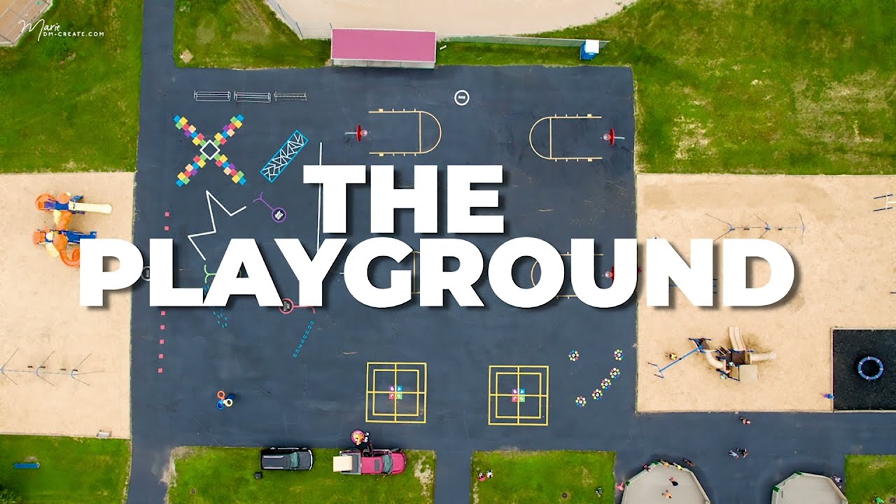 Timelapse Painting a playground, the install process. DIY for schools