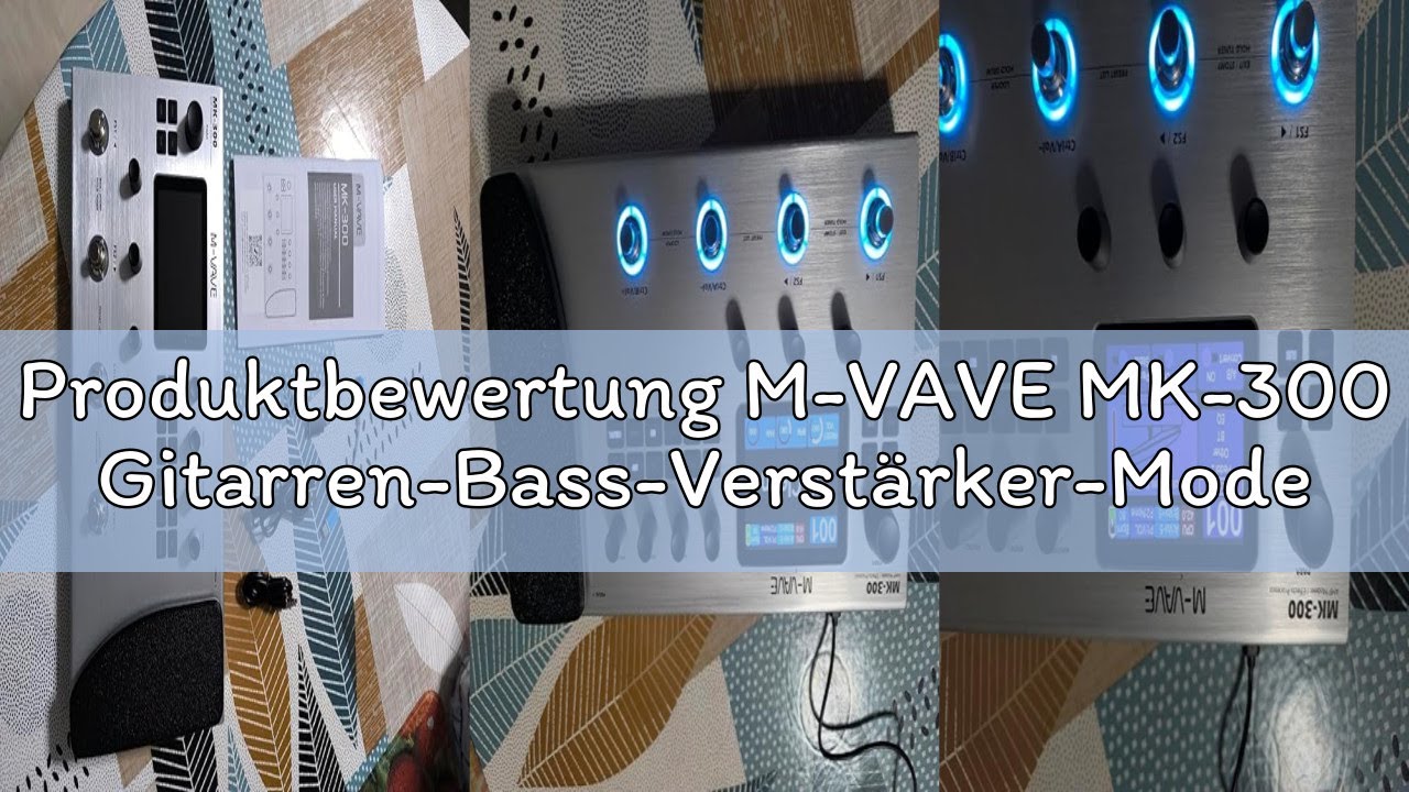 Produktbewertung M-VAVE MK-300 Gitarren-Bass-Verstärker-Modeler mit Effektprozessor, 320+ Effekte, 1